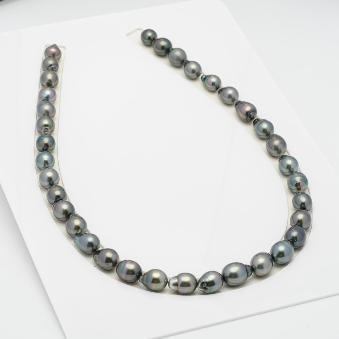 35pcs Mix 8-10mm - SB AAA/AA Quality Tahitian Pearl Necklace NL1272 HL1