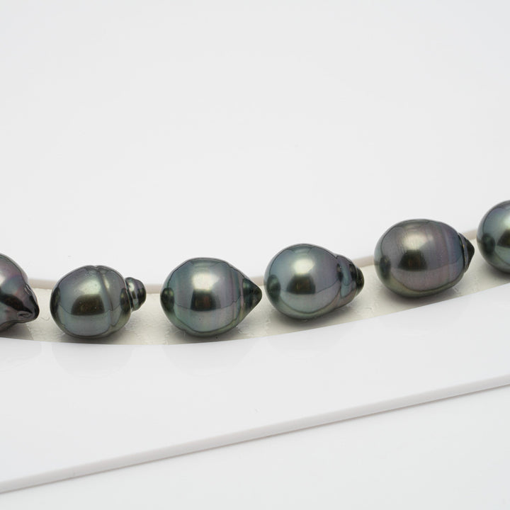 35pcs Mix 8-10mm - SB AAA/AA Quality Tahitian Pearl Necklace NL1272 HL1