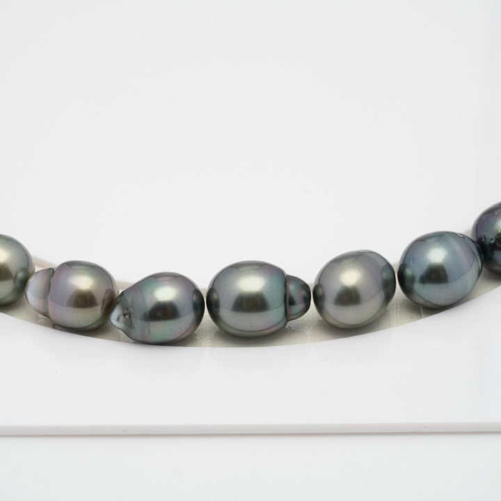 35pcs Mix 8-10mm - SB AAA/AA Quality Tahitian Pearl Necklace NL1272 HL1