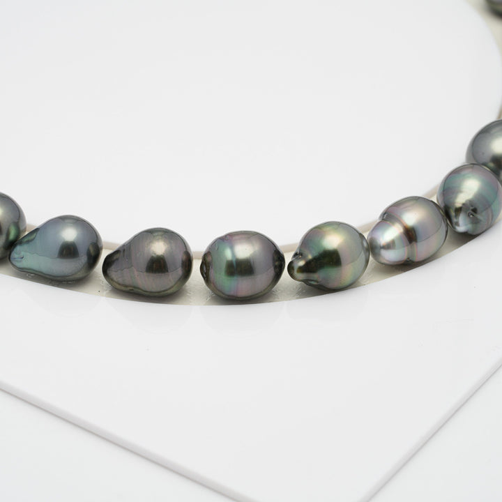 35pcs Mix 8-10mm - SB AAA/AA Quality Tahitian Pearl Necklace NL1272 HL1