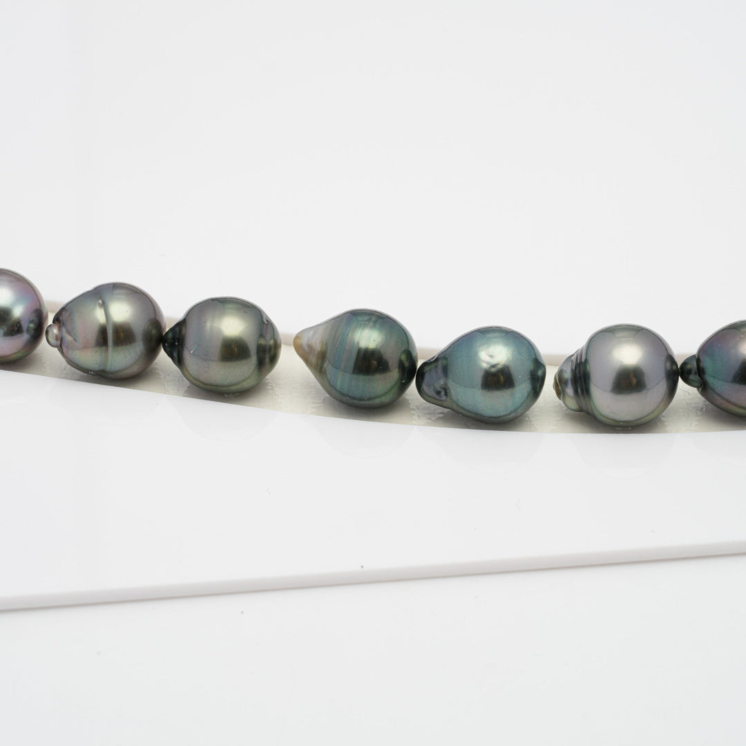 35pcs Mix 8-10mm - SB AAA/AA Quality Tahitian Pearl Necklace NL1272 HL1