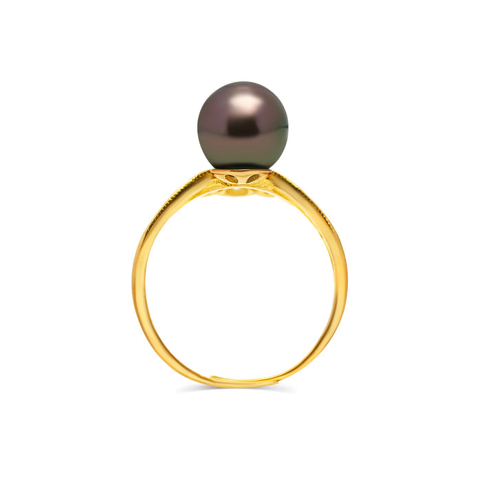 1pcs Tahitian Pearl Ring 925 Silver SHM1084