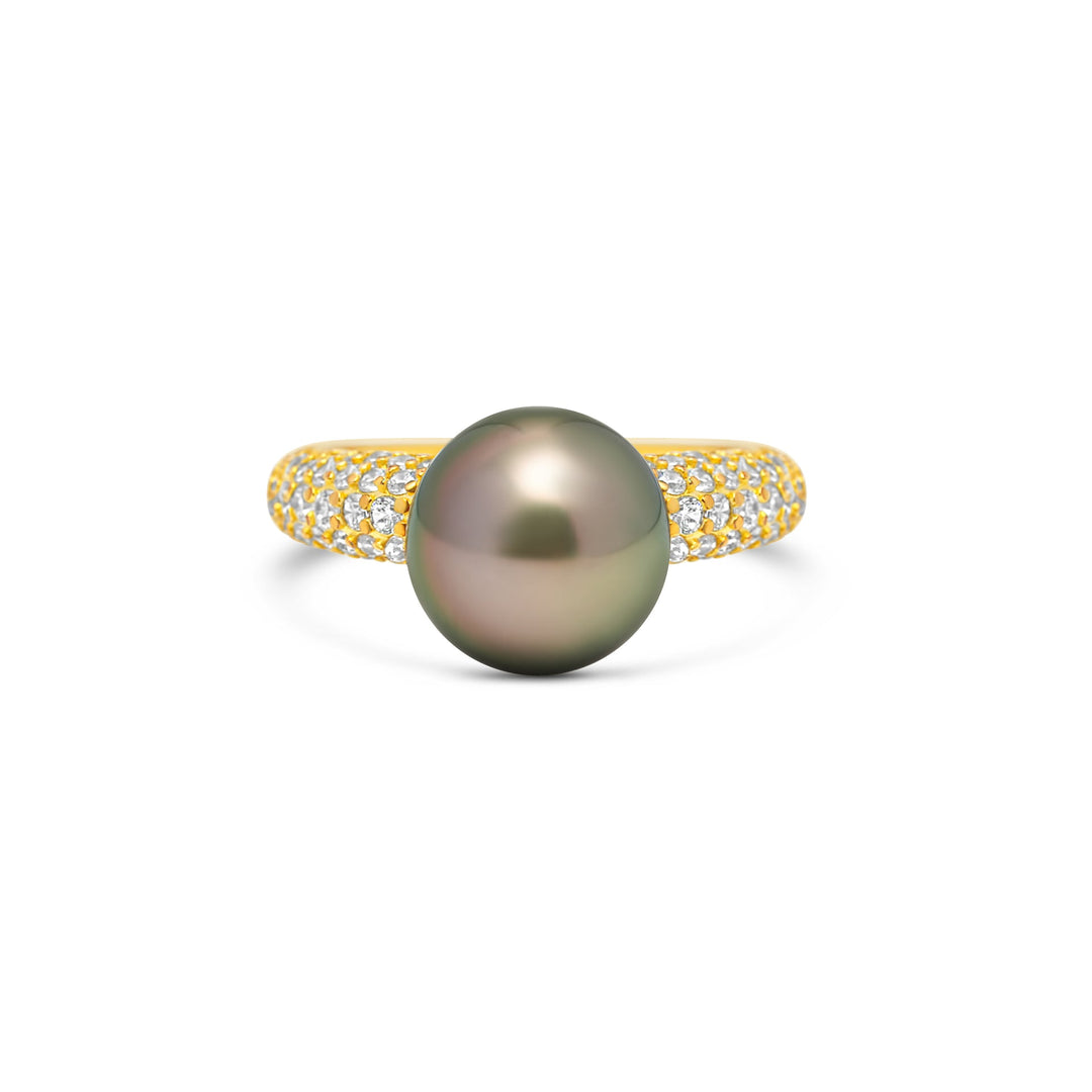 1pcs Tahitian Pearl Ring 925 Silver SHM1276