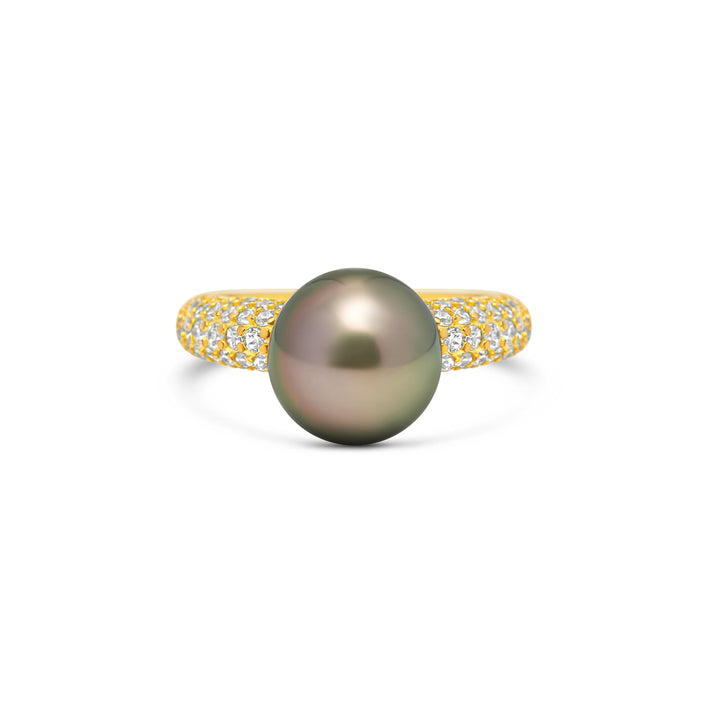 1pcs Tahitian Pearl Ring 925 Silver SHM1276
