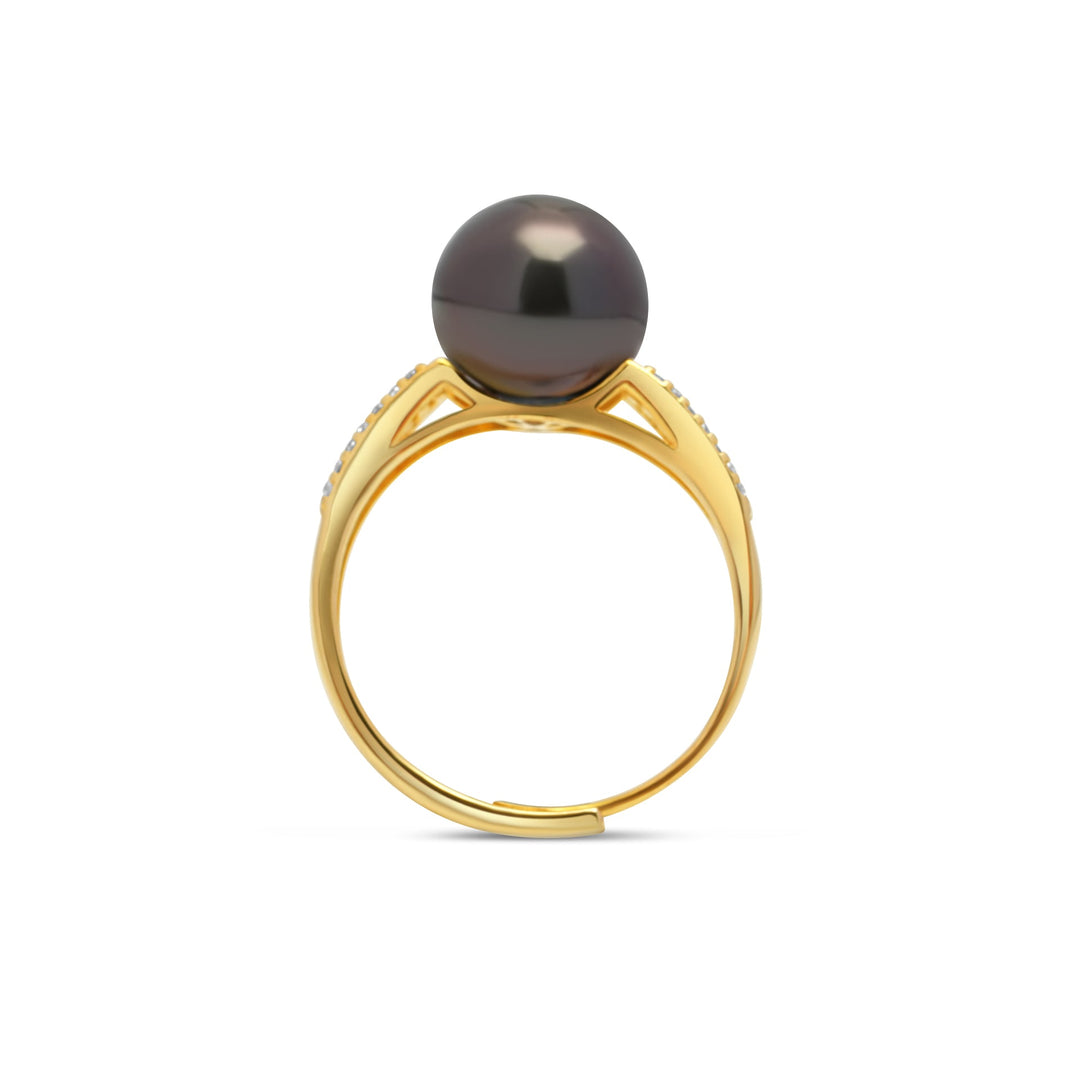 1pcs Tahitian Pearl Ring 925 Silver SHM1283