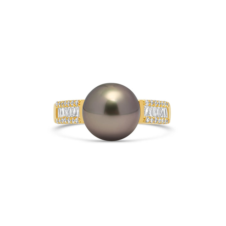 1pcs Tahitian Pearl Ring 925 Silver SHM1283