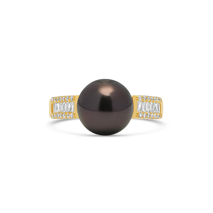 1pcs Tahitian Pearl Ring 925 Silver SHM1283