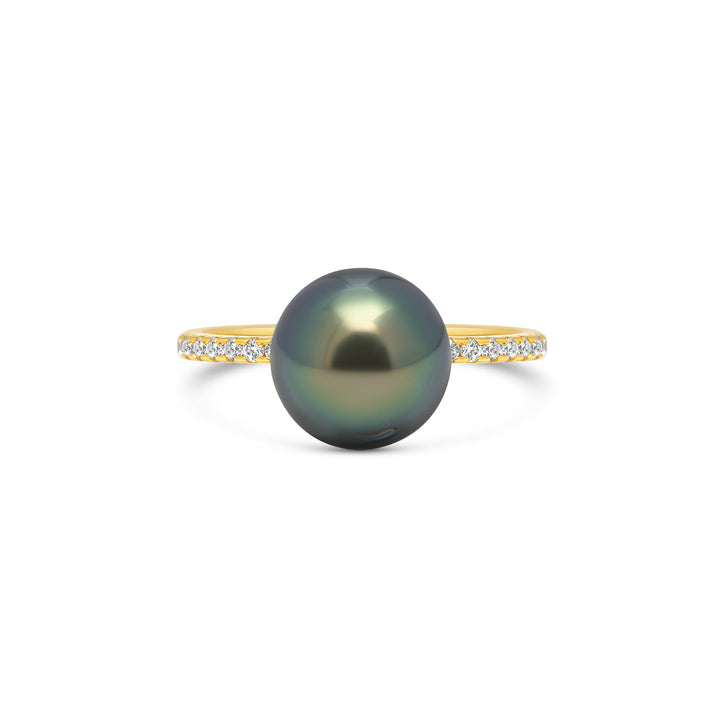 1pcs Tahitian Pearl Ring 925 Silver SHM1307