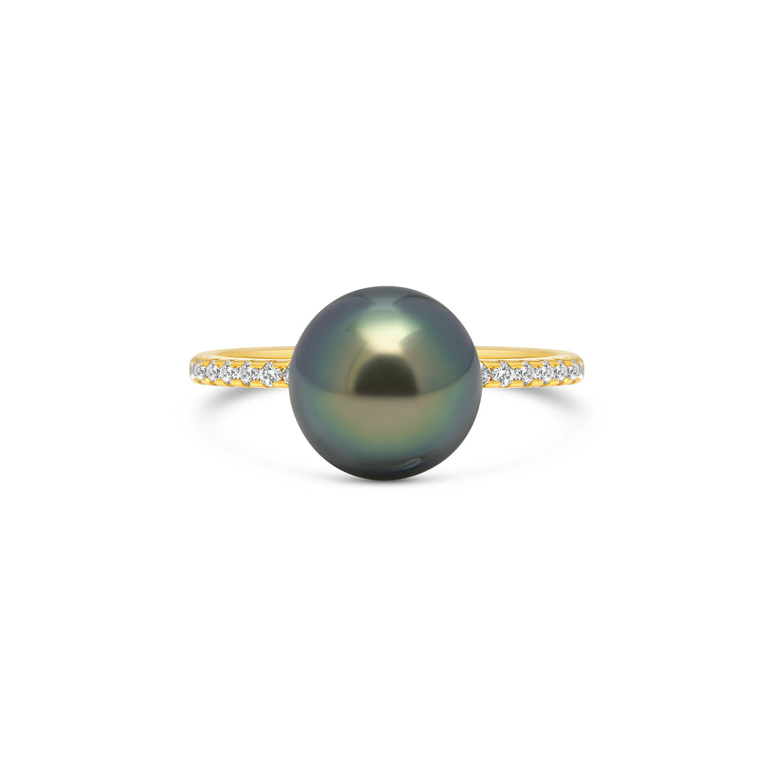 1pcs Tahitian Pearl Ring 925 Silver SHM1307