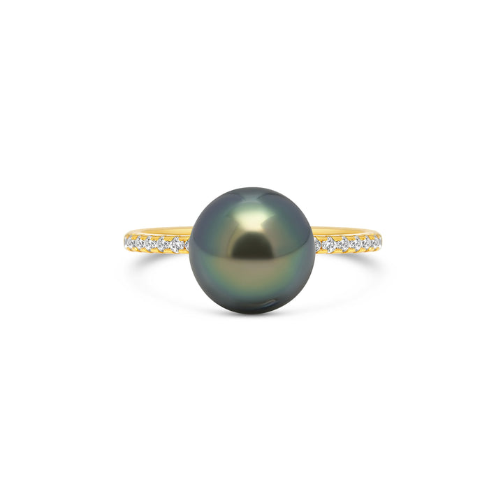 1pcs Tahitian Pearl Ring 925 Silver SHM1307