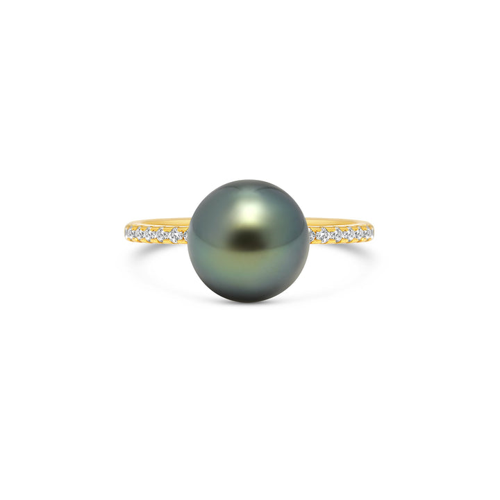 1pcs Tahitian Pearl Ring 925 Silver SHM1307