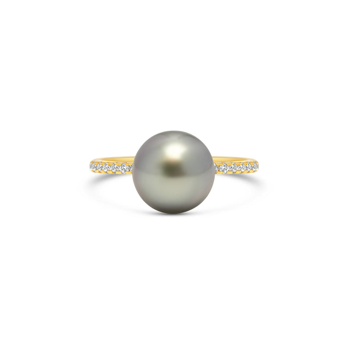 1pcs Tahitian Pearl Ring 925 Silver SHM1307
