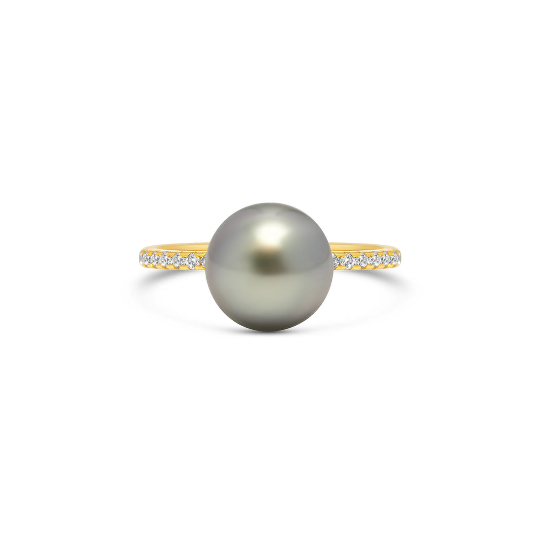 1pcs Tahitian Pearl Ring 925 Silver SHM1307