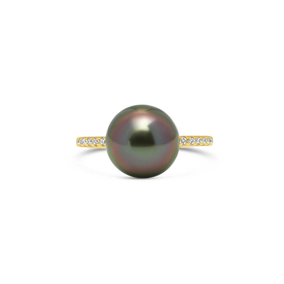 1pcs Tahitian Pearl Ring 925 Silver SHM1307