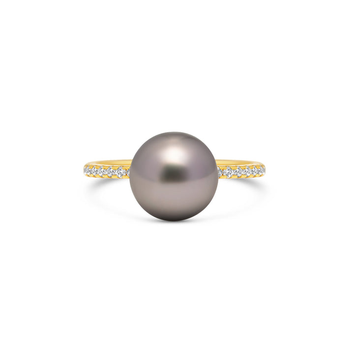 1pcs Tahitian Pearl Ring 925 Silver SHM1307