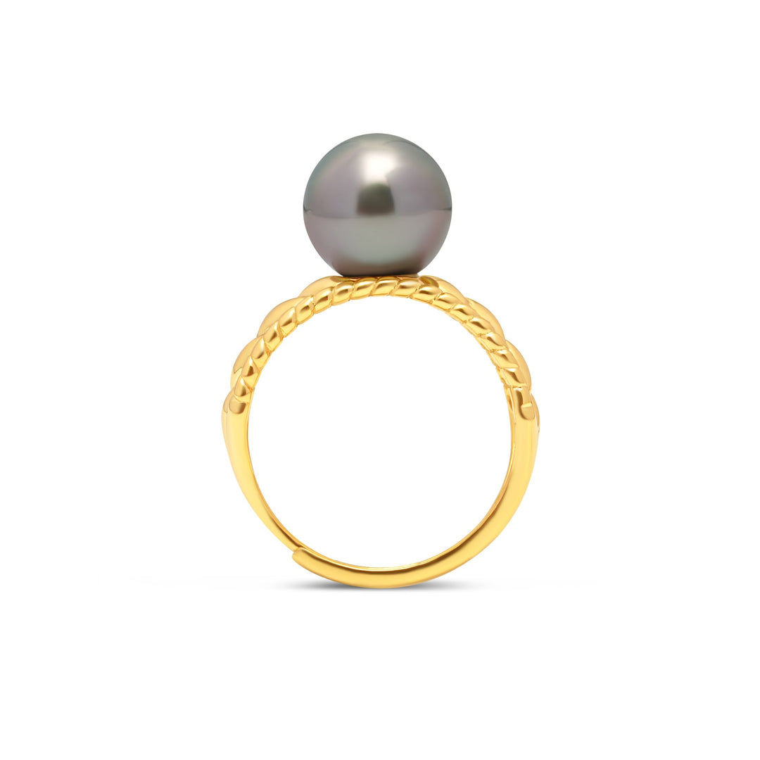 1pcs Tahitian Pearl Ring 925 Silver SHM1424