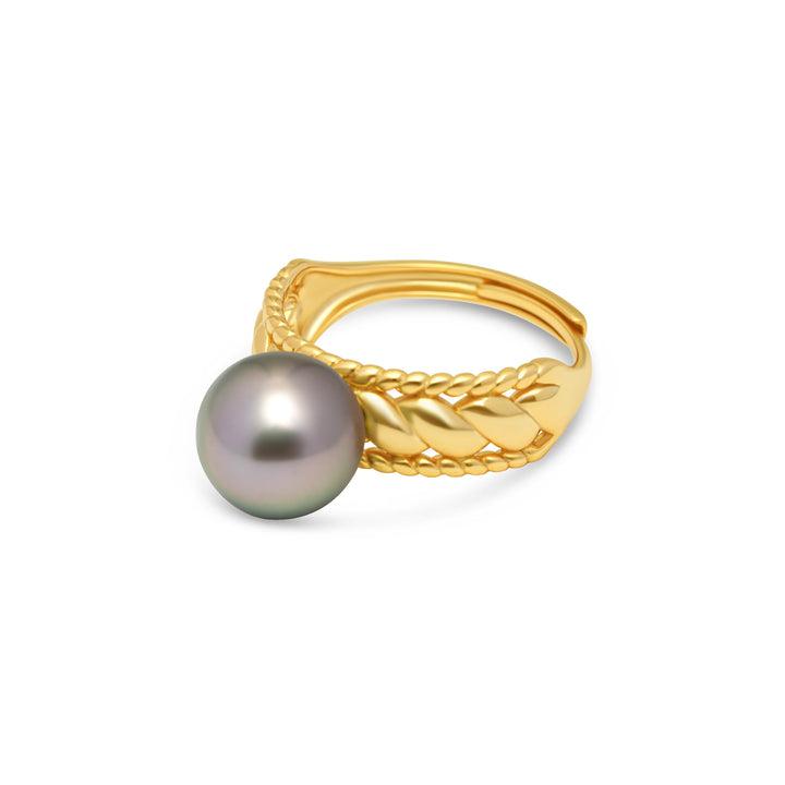 1pcs Tahitian Pearl Ring 925 Silver SHM1424