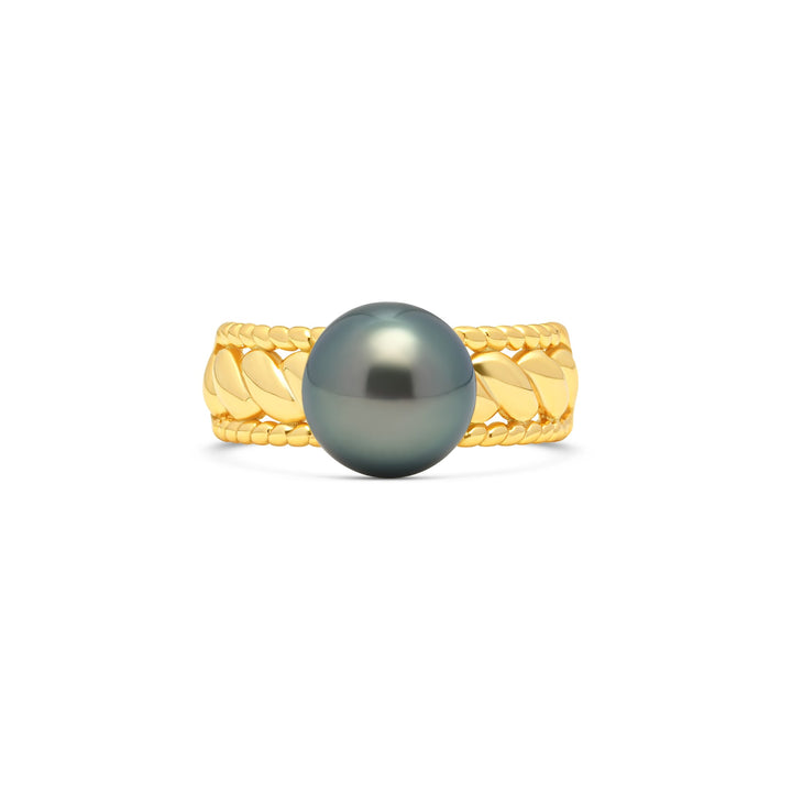 1pcs Tahitian Pearl Ring 925 Silver SHM1424