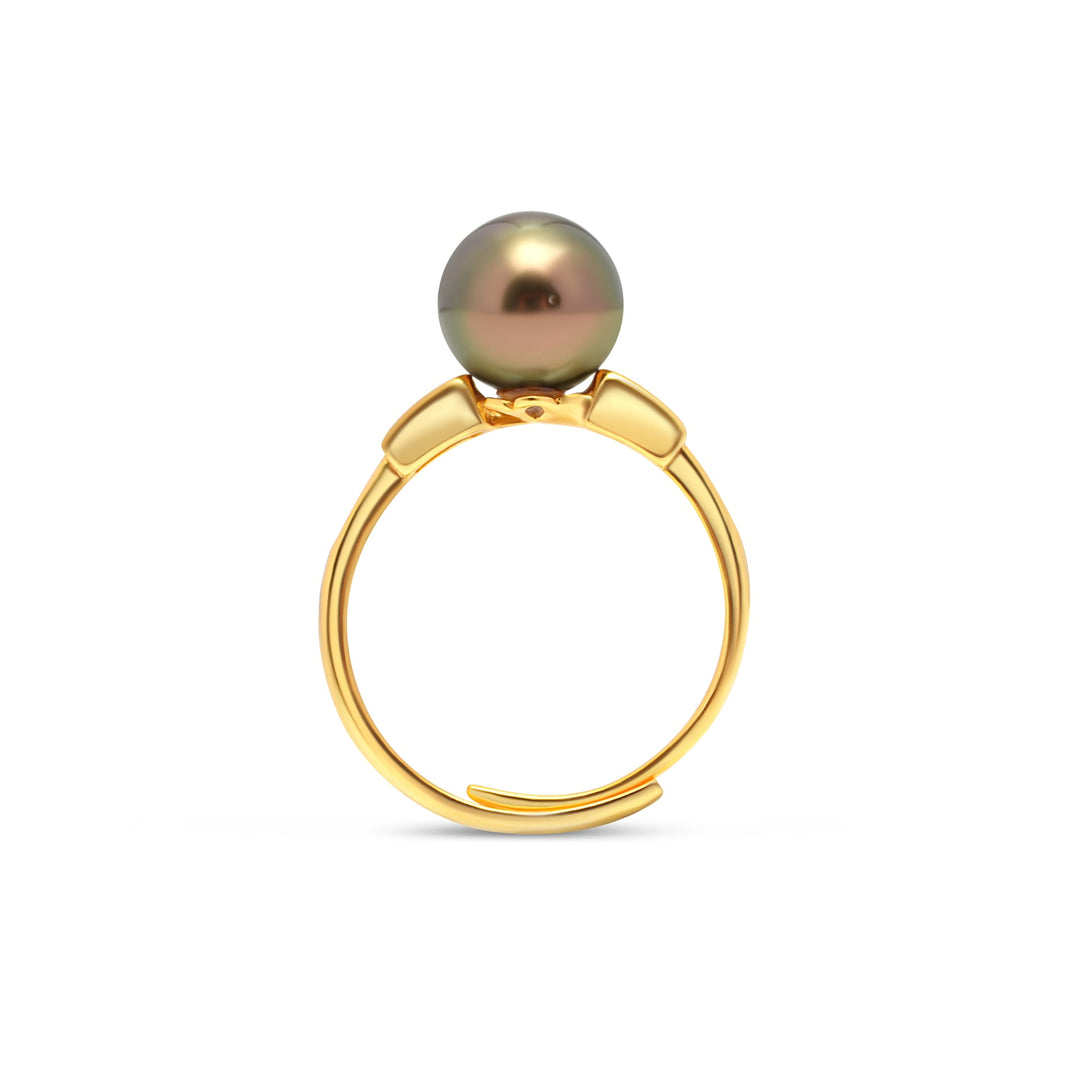 1pcs Tahitian Pearl Ring 925 Silver SHM1440