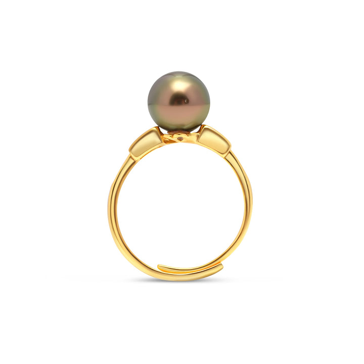 1pcs Tahitian Pearl Ring 925 Silver SHM1440
