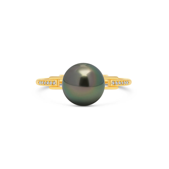 1pcs Tahitian Pearl Ring 925 Silver SHM1440