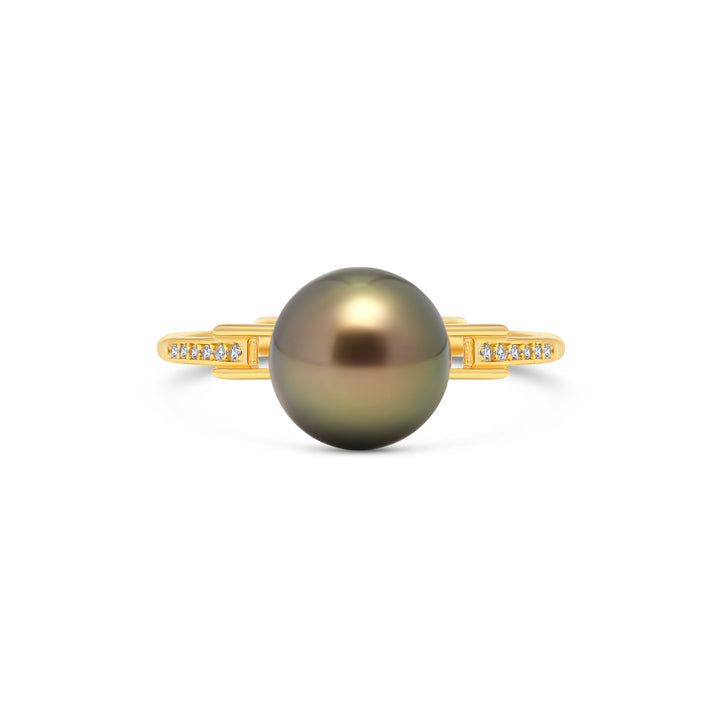 1pcs Tahitian Pearl Ring 925 Silver SHM1440