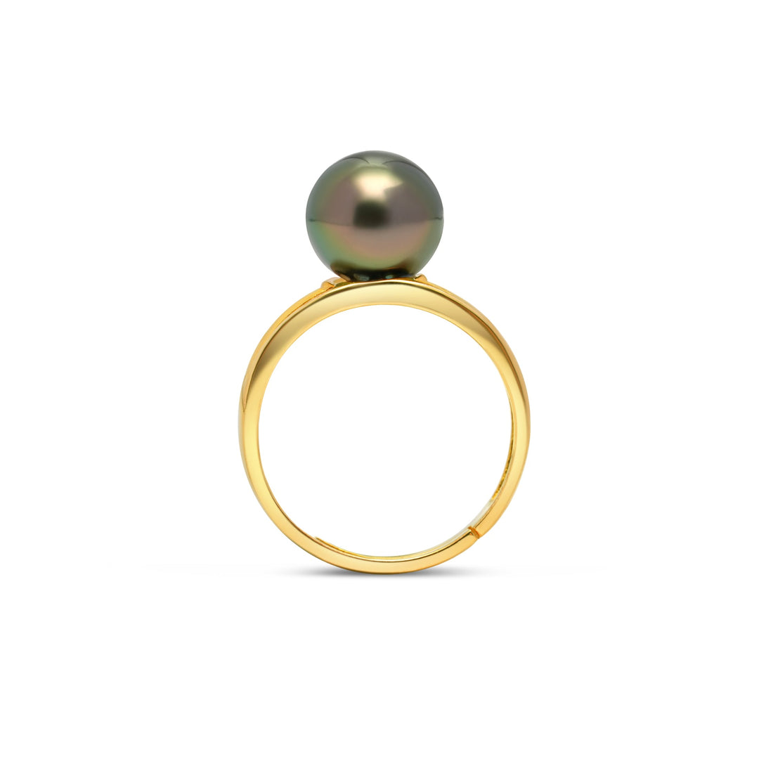 1pcs Tahitian Pearl Ring 925 Silver SHM1618