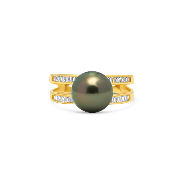 1pcs Tahitian Pearl Ring 925 Silver SHM1618