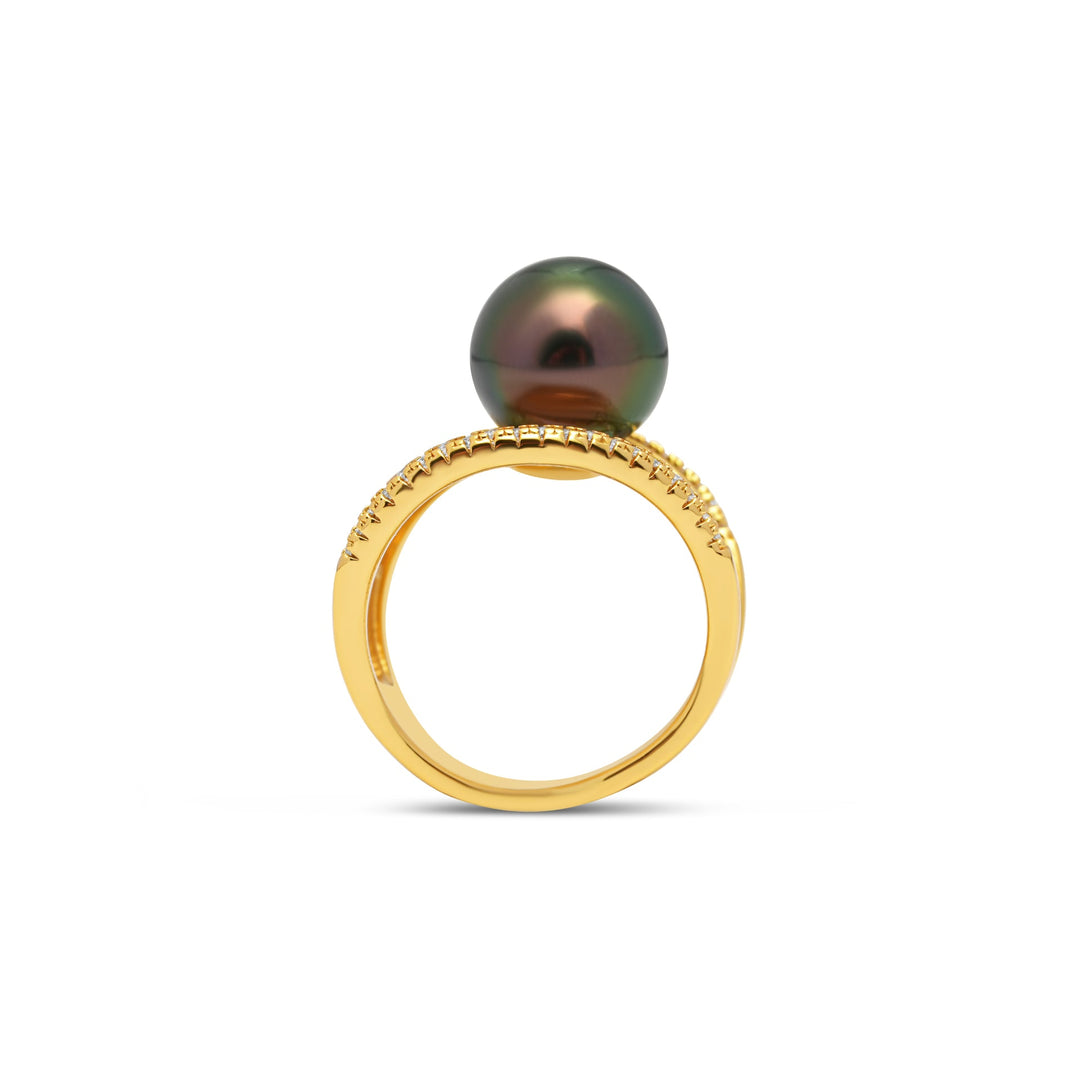 1pcs Tahitian Pearl Ring 925 Silver SHM1660