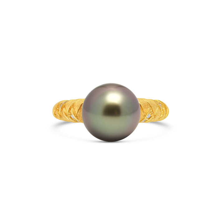1pcs Tahitian Pearl Ring 925 Silver SHM1701 THMIX4