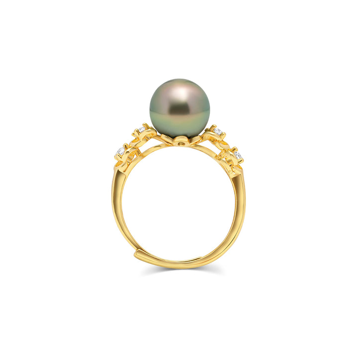 1pcs Tahitian Pearl Ring 925 Silver SHM1704
