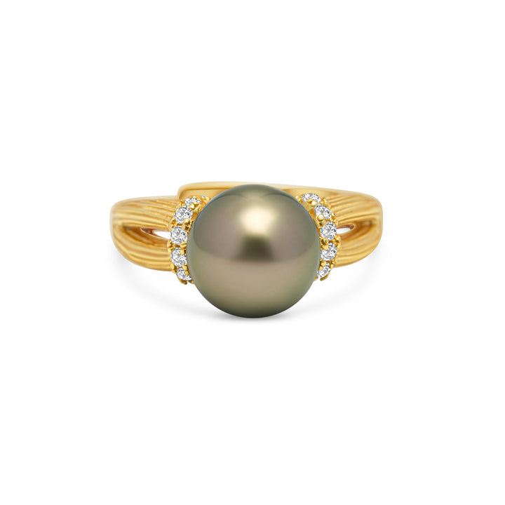 1pcs Tahitian Pearl Ring 925 Silver SHM1802