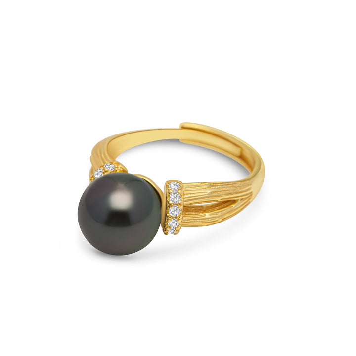 1pcs Tahitian Pearl Ring 925 Silver SHM1802