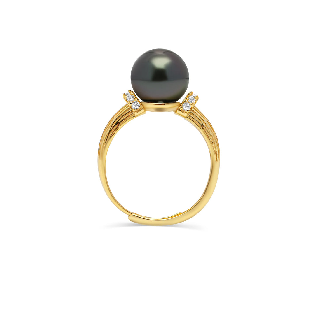1pcs Tahitian Pearl Ring 925 Silver SHM1802
