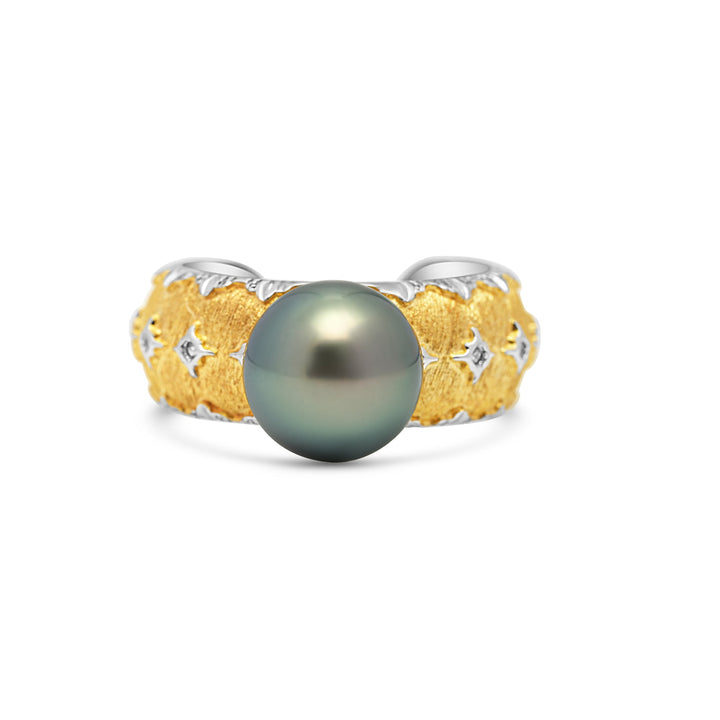 1pcs Tahitian Pearl Ring 925 Silver SHM1808