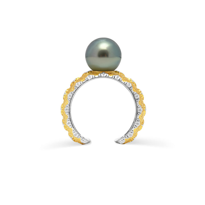1pcs Tahitian Pearl Ring 925 Silver SHM1808