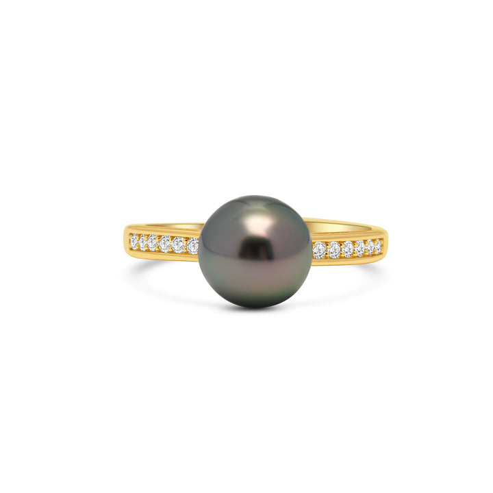 1pcs Tahitian Pearl Ring 925 Silver SHM1810 HL4
