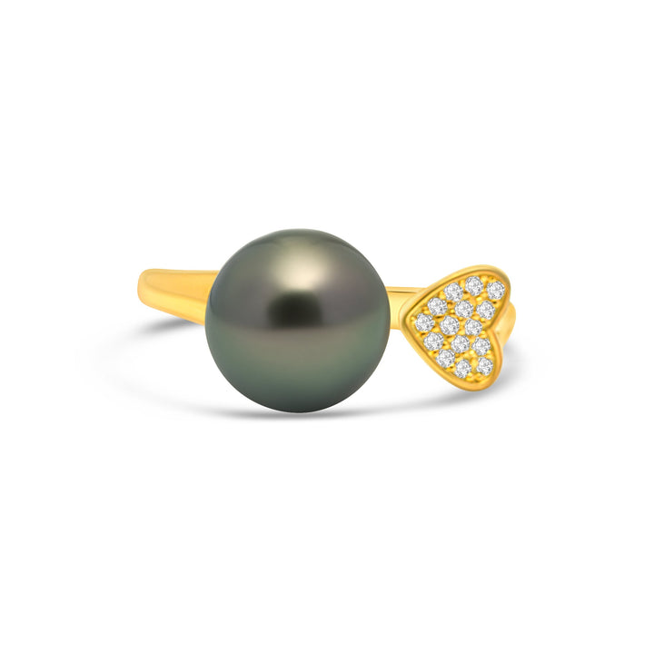 1pcs Tahitian Pearl Ring 925 Silver SHM1823