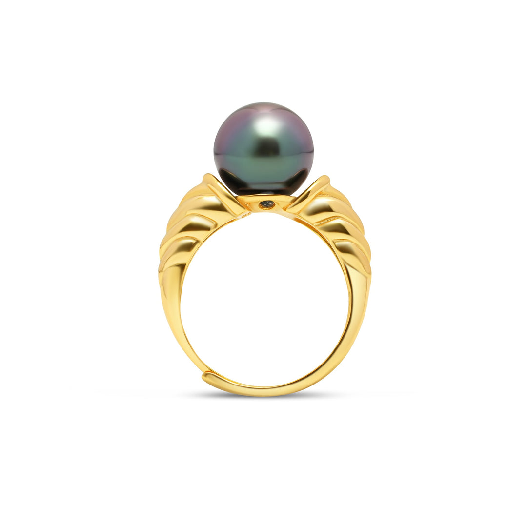 1pcs Tahitian Pearl Ring 925 Silver SHM1824 HL4