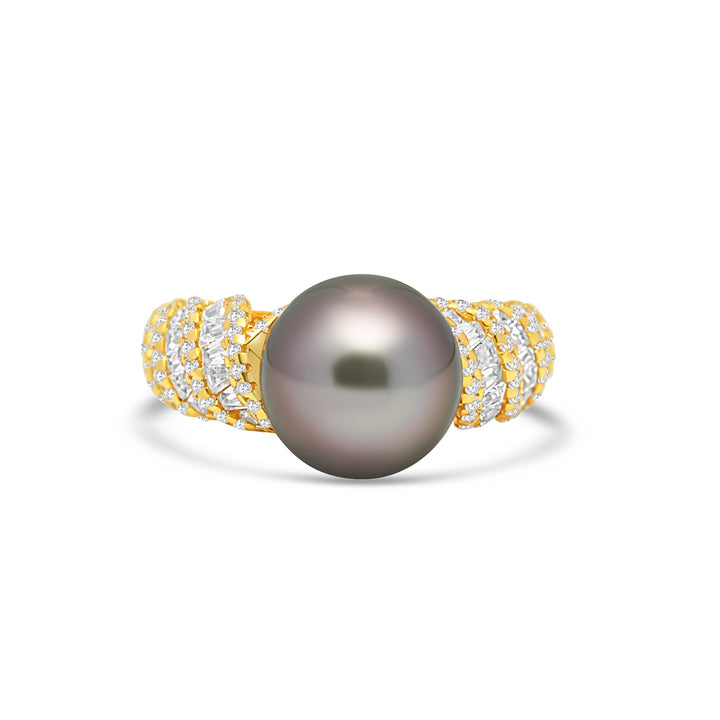 1pcs Tahitian Pearl Ring 925 Silver SHM1825