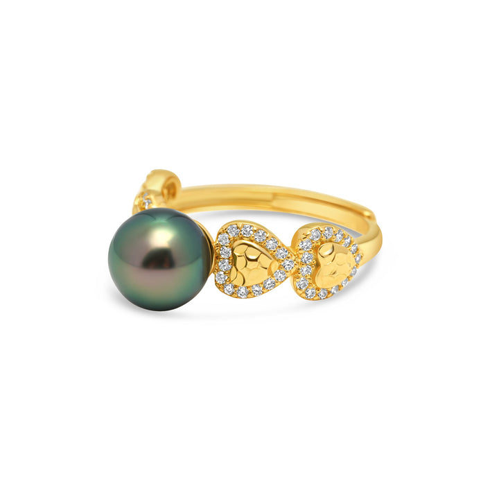 1pcs Tahitian Pearl Ring 925 Silver SHM2255