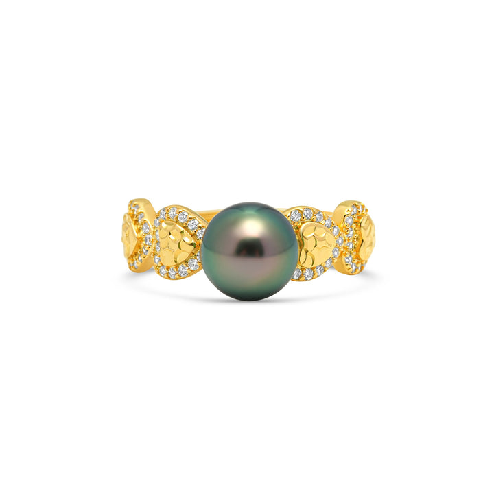 1pcs Tahitian Pearl Ring 925 Silver SHM2255