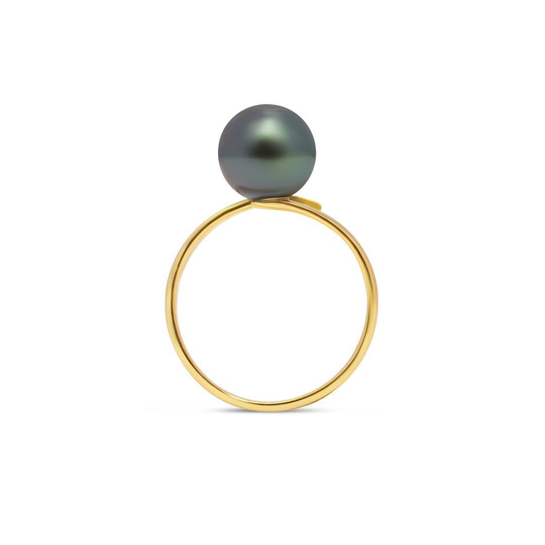 1pcs Tahitian Pearl Ring 925 Silver SHM756