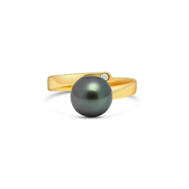 1pcs Tahitian Pearl Ring 925 Silver SHM756