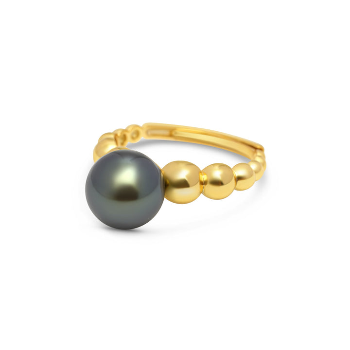 1pcs Tahitian Pearl Ring 925 Silver SHM870