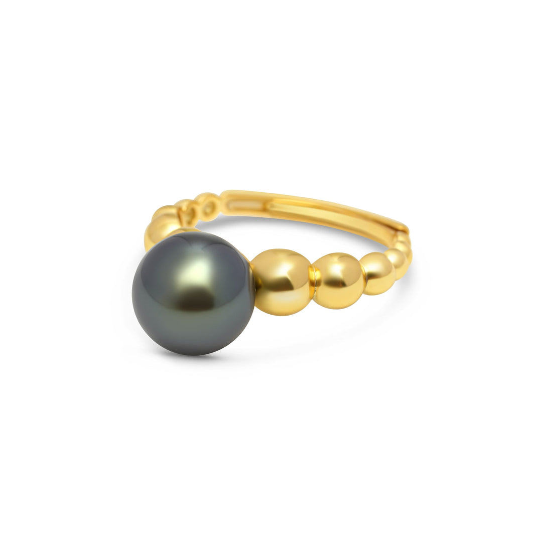 1pcs Tahitian Pearl Ring 925 Silver SHM870