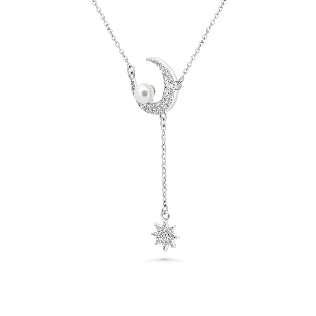 Moon Crystal Pendant Chain jewelry SHM1212