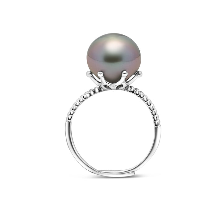 925 Sterling Silver Tahitian Pearl Ring SHM1403