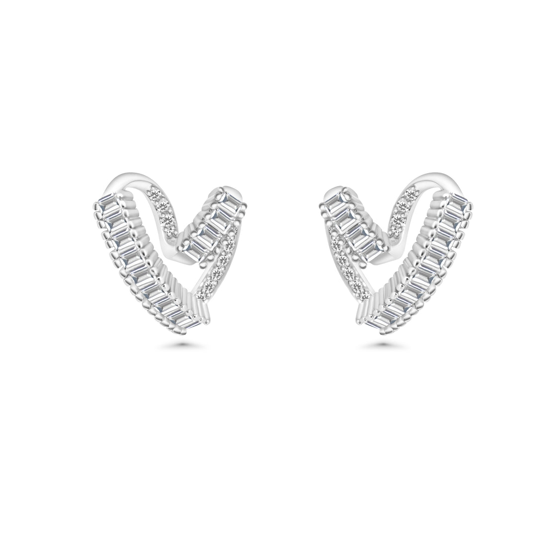 Earring Heartshape Quartz jewelry SHM1205