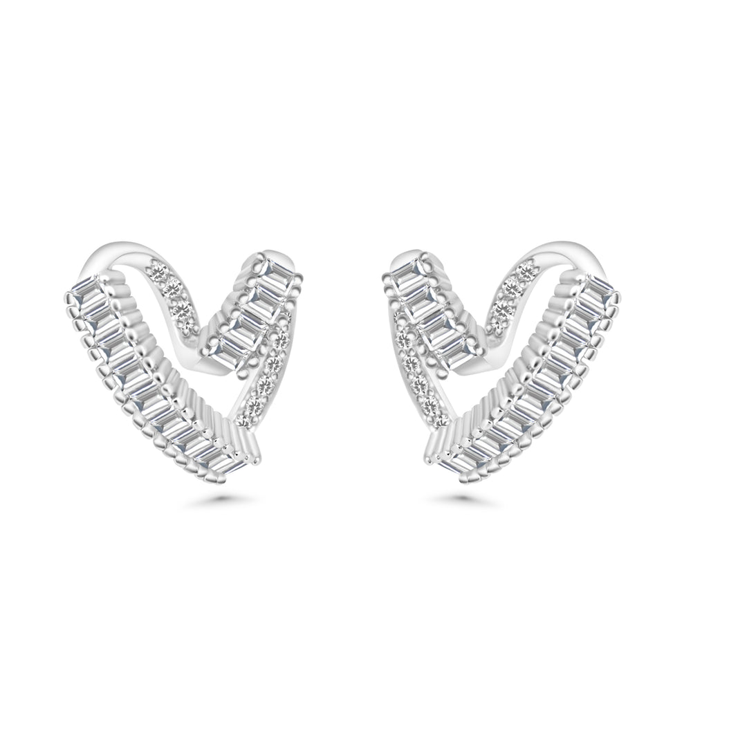 Earring Heartshape Quartz jewelry SHM1205